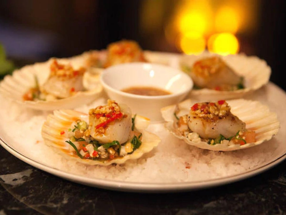 Seared scallops with Vietnamese dressing | Wild Catch US Scallop