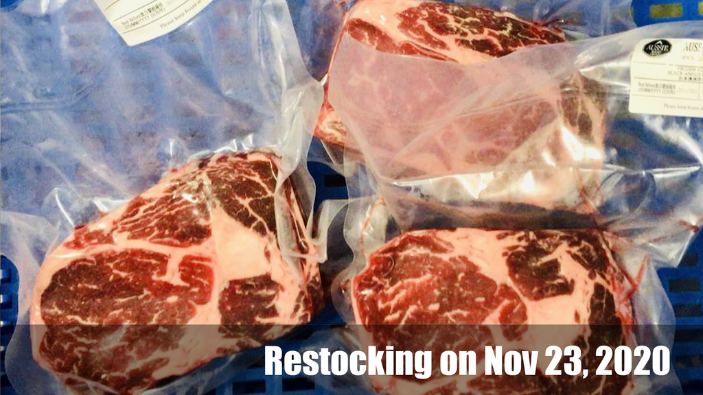 Restocking on Nov 23, 2020 | Aussie Meat