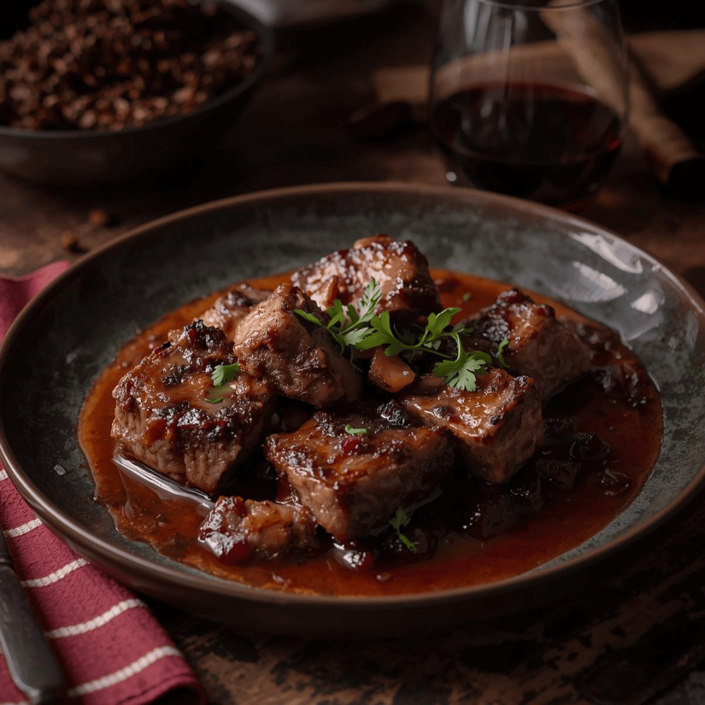 How To Prepare Garlic Braised Short Rib With Red Wine? | Aussie Meat Meat Delivery Online Butcher BBQ Grills Wine 