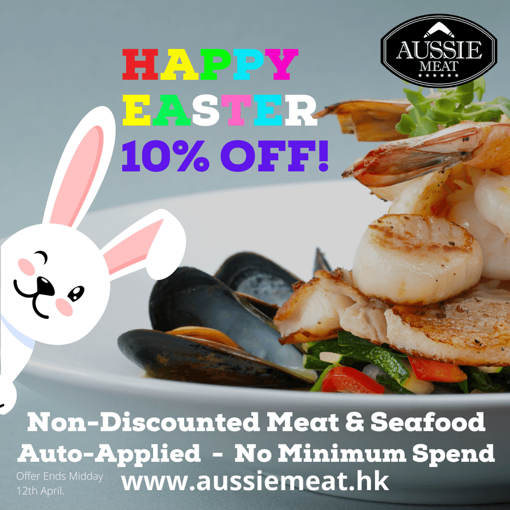 CELEBRATE EASTER BBQ PARTY TIME with 10% Off on ALL Non-Discounted Meat & Seafood! 😍😍🌈🌈