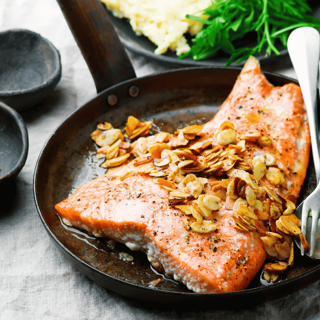 Aussie Meat Recipe | Ocean Trout | Trout | Almonds