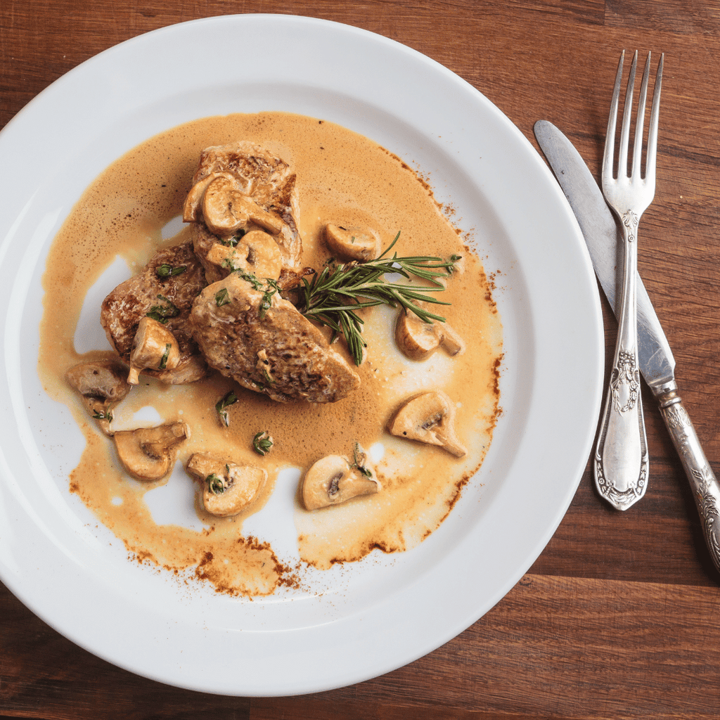 How To Prepare Pork Loin Steaks In Creamy Shallot And Mushroom Sauce? 😍😍🌈🌈 - Aussie Meat, Meat delivery, online butcher, BBQ Grills, Wine