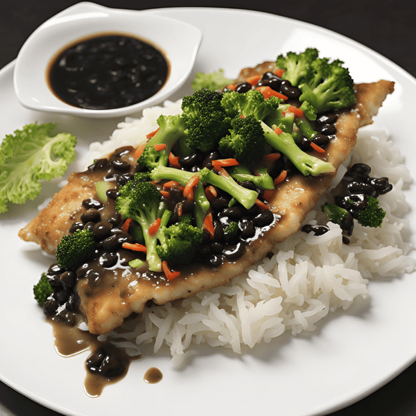 Tempura Hoki And Broccoli In Black Bean Sauce | Meat Delivery
