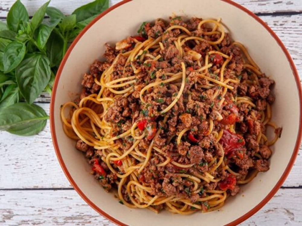 Spaghetti with Pork and Chilli Sugo | US Premium Berkshire Pork Mince Hormone Free