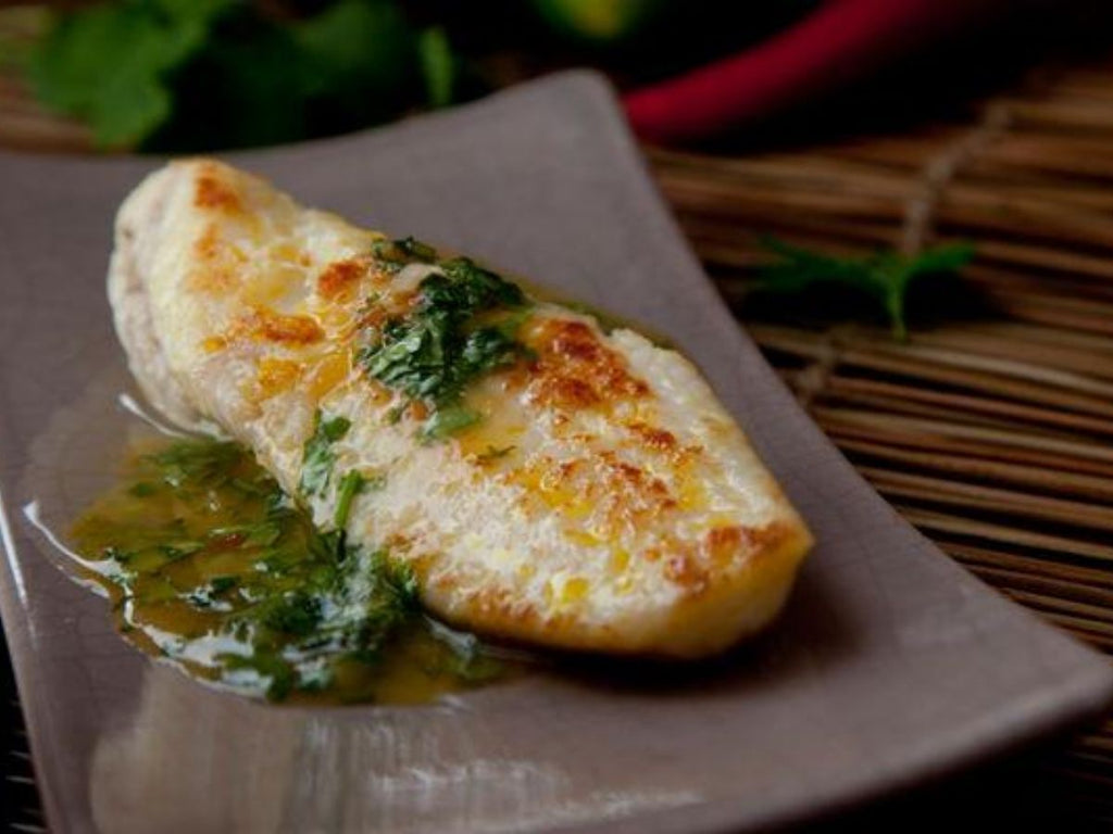 Monk Fish With Sweet Chilli, Spring Onion, Coriander and Lime Butter | Ocean Catch New Zealand Monkfish Boneless and Skinless Fillet | Meat Delivery | Seafood Delivery | Online Butcher | south stream market | meat market