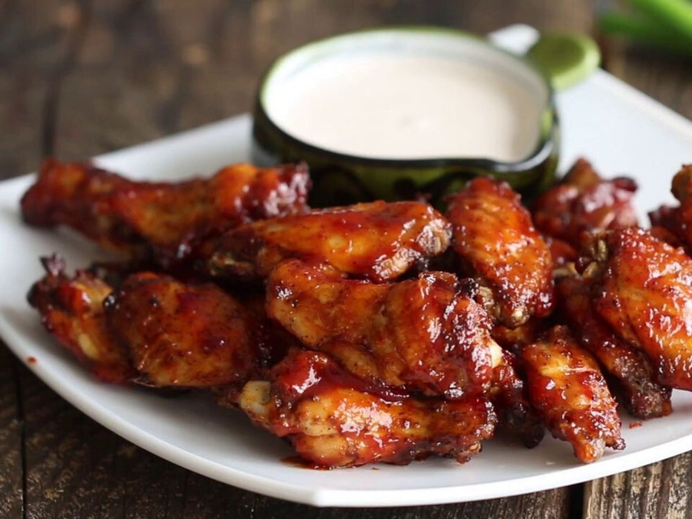 Oven BBQ Chicken Wings | US Free Range And Organic Chicken Party Wingettes And Drummettes
