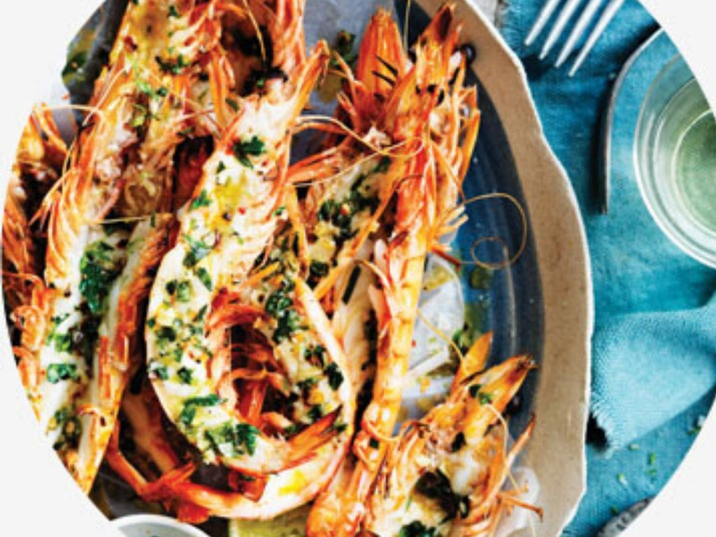 Grilled Prawns with Tarragon and Garlic Butter | Australian Tiger Prawn | Meat Delivery | Seafood Delivery
