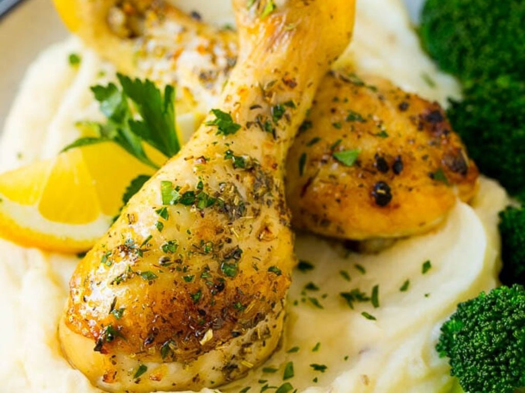 Baked Chicken Drumsticks With Garlic And Herbs | Hormone Free Chicken Drumsticks | Meat Delivery