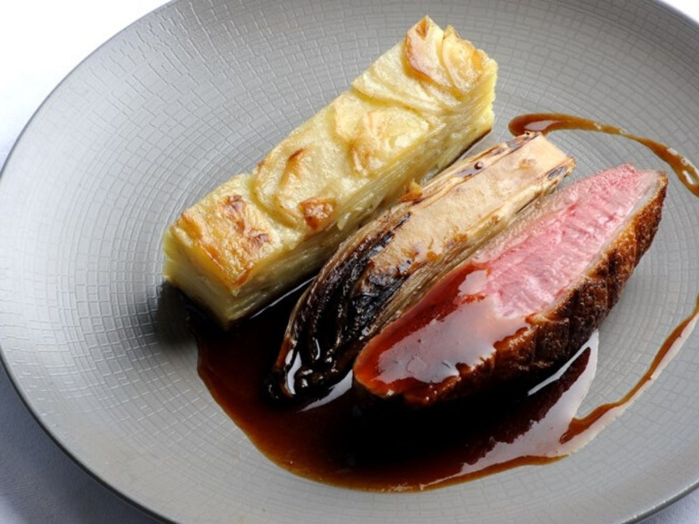Duck Breast With Chicory And Potato Dauphinoise | Australian Duck Breasts Skin-On Boneless Fillets | Meat Delivery
