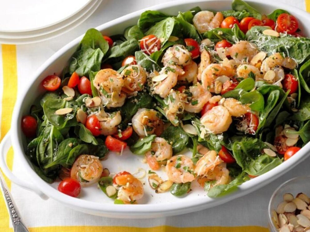 Ocean Catch Premium Australian Scampi | Shrimp Scampi Spinach Salad