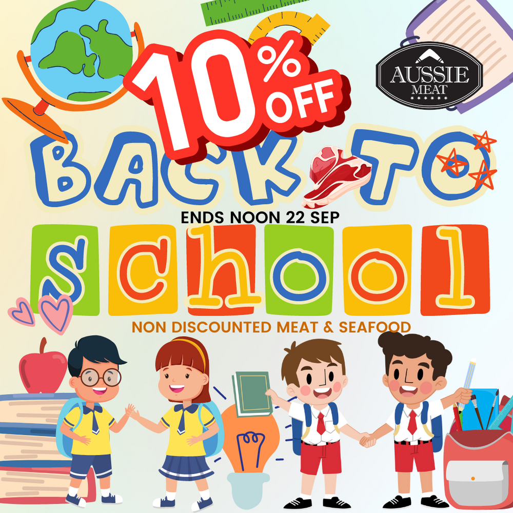 Back to School Sale 10% Off Non Discounted Meat & Seafood | Aussie Meat | Meat Delivery | Seafood Delivery 