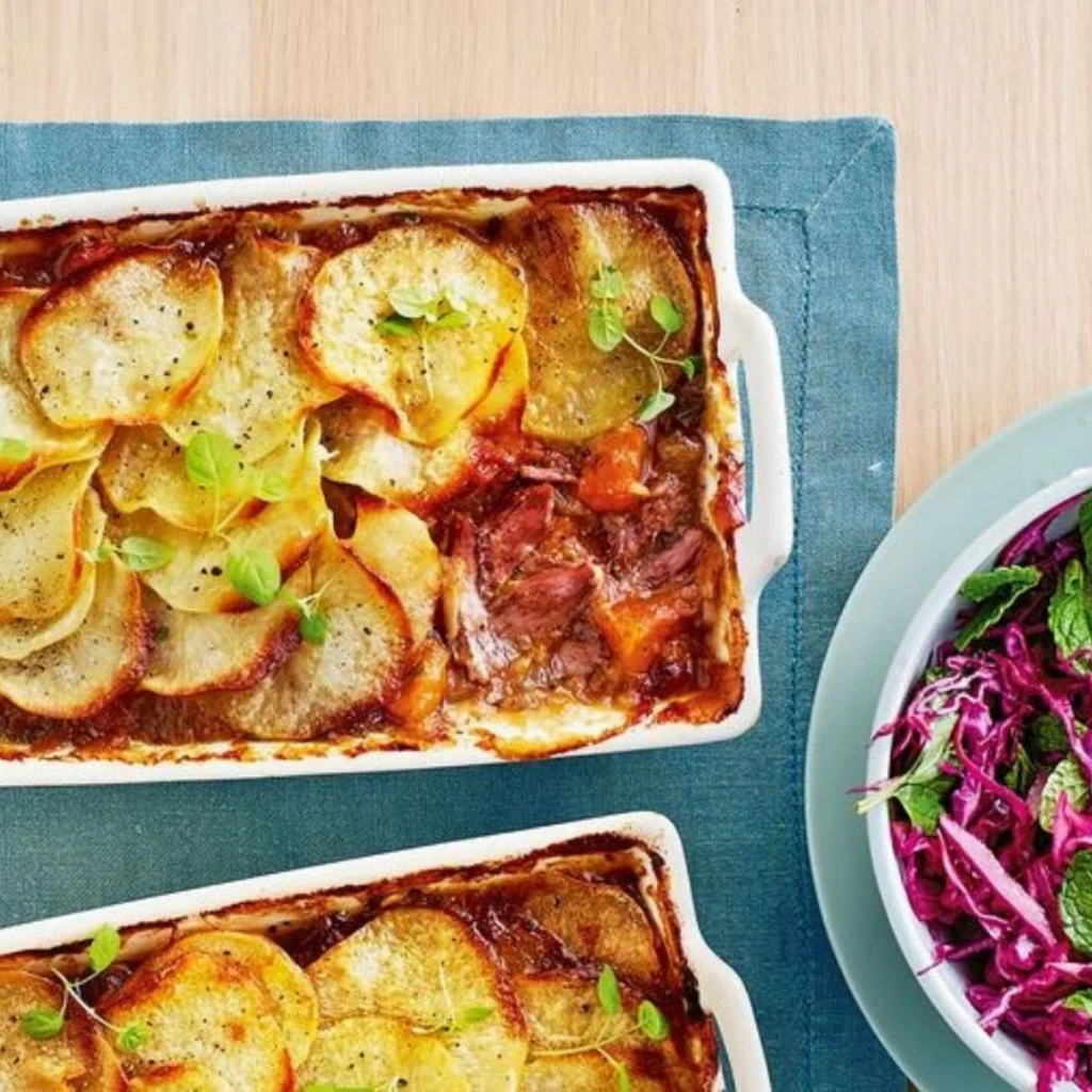 How To Prepare Lamb And Potato Hotpot With Red Cabbage Salad? 😍😍🌈🌈 - Aussie Meat, Meat delivery, online butcher, BBQ Grills, Wine