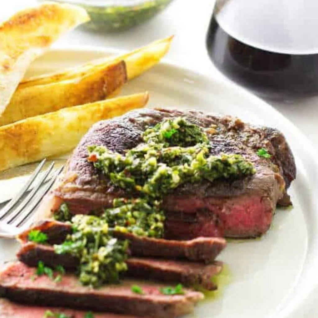 低溫慢煮肋眼牛排配奇米楚里醬 - Aussie Meat, Meat delivery, online butcher, BBQ Grills, Wine