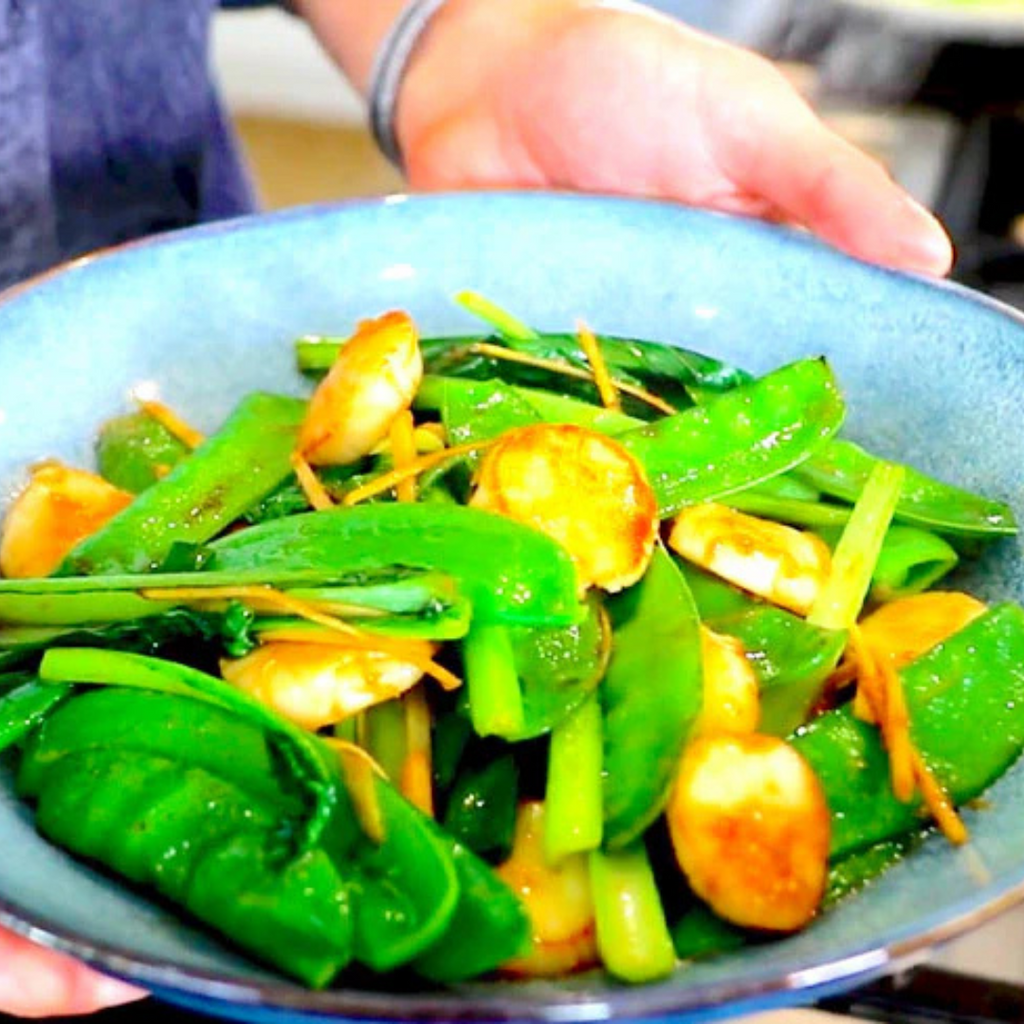 干貝與亞洲青菜炒 - Aussie Meat, Meat delivery, online butcher, BBQ Grills, Wine