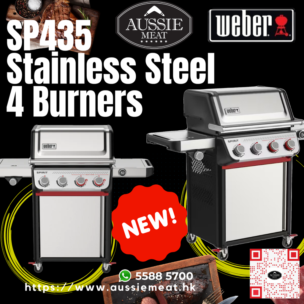 New Product: Weber Spirit SP-435 (4 Burners Gas Grill) - Aussie Meat, Meat delivery, online butcher, BBQ Grills, Wine