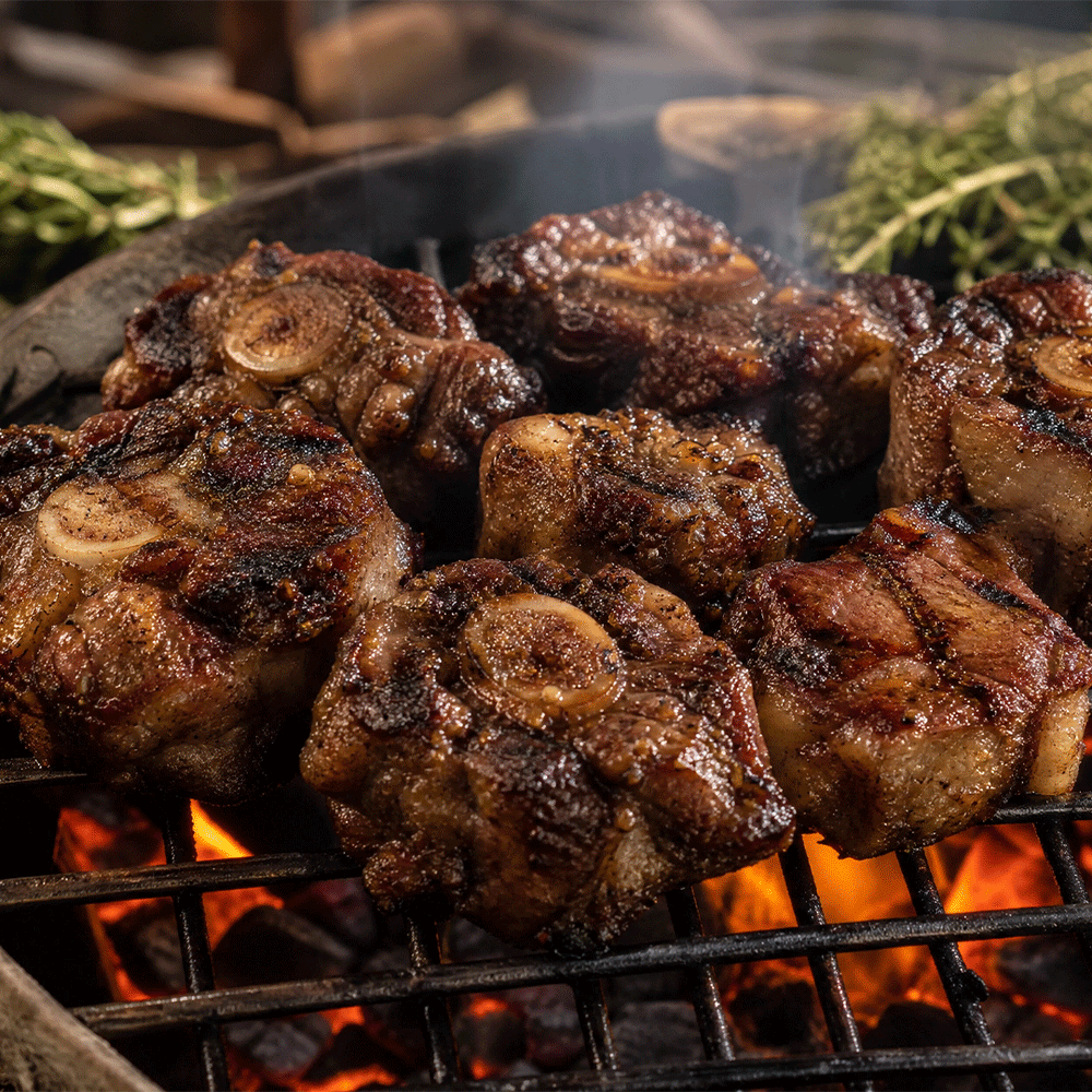 Grilling Oxtail