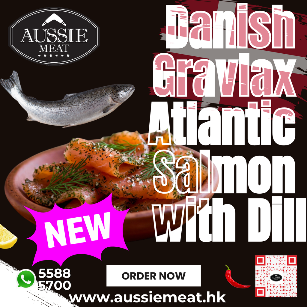 New Product: Danish Gravlax Atlantic Salmon with Dill (100g)