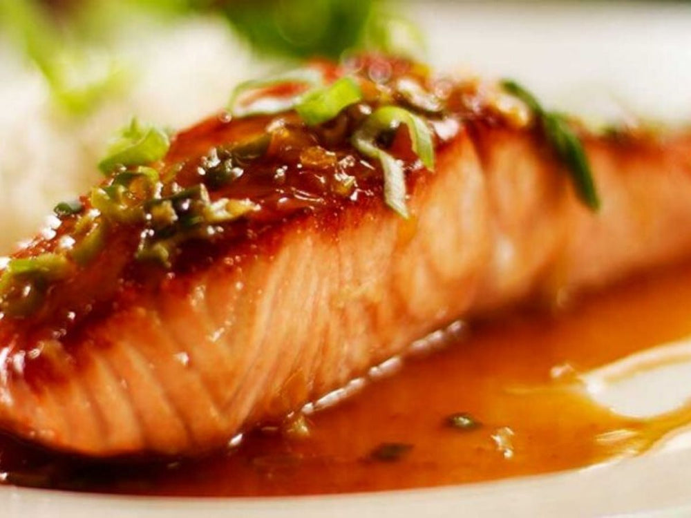 Pan Seared Glazed Salmon with Honey and Soy |  Salmon Fillet | Seafood Delivery | Meat Delivery