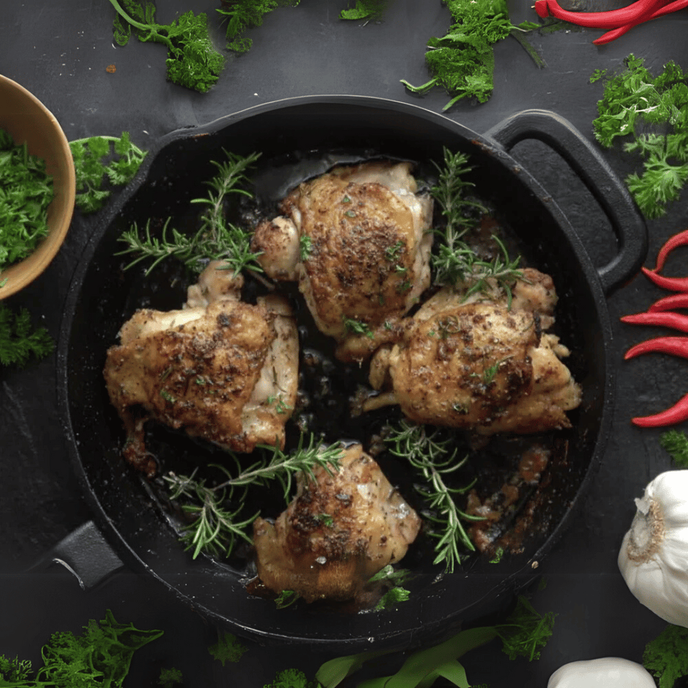 How To Prepare Crispy Garlic Chicken Thighs? | Aussie Meat Meat Delivery Online Butcher BBQ Grills Wine