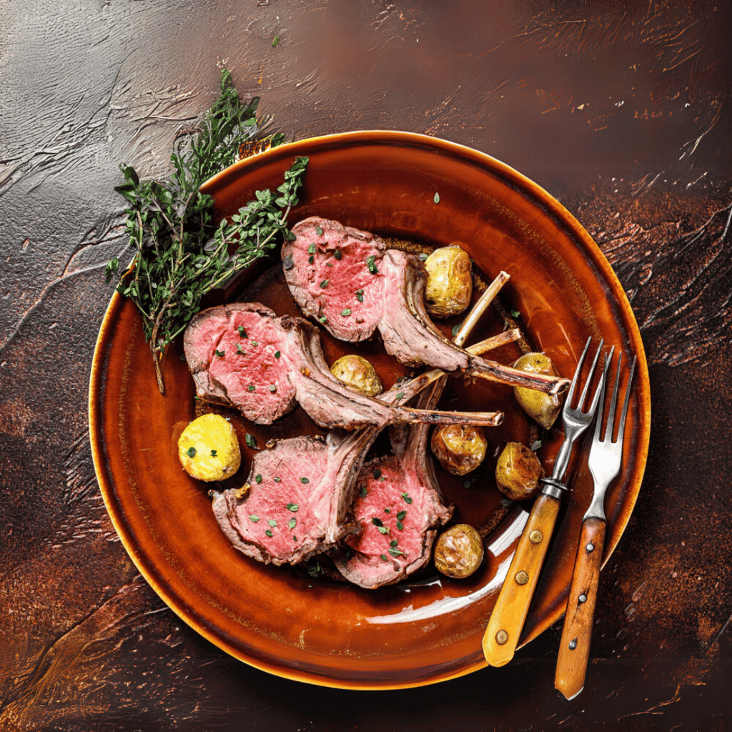 香草澳洲羊排和蔬菜 - Aussie Meat, Meat delivery, online butcher, BBQ Grills, Wine