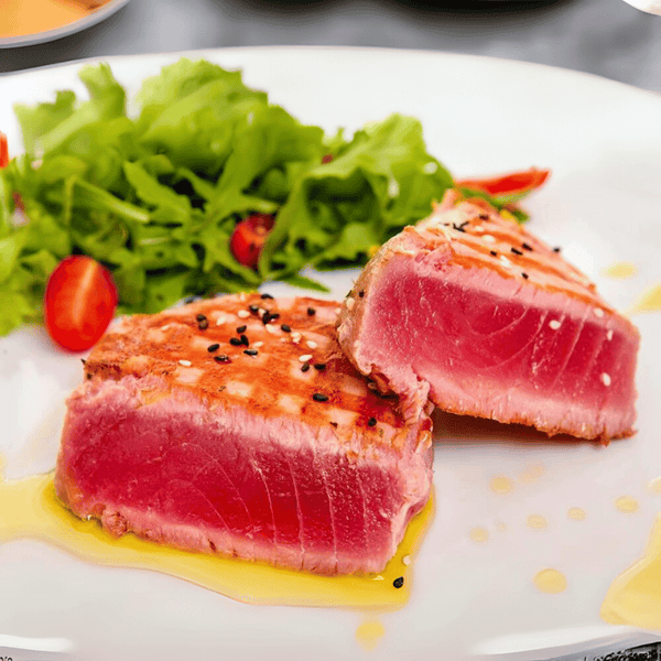How To Prepare Australian Yellowfin Tuna And Peppery Tomatoes?
