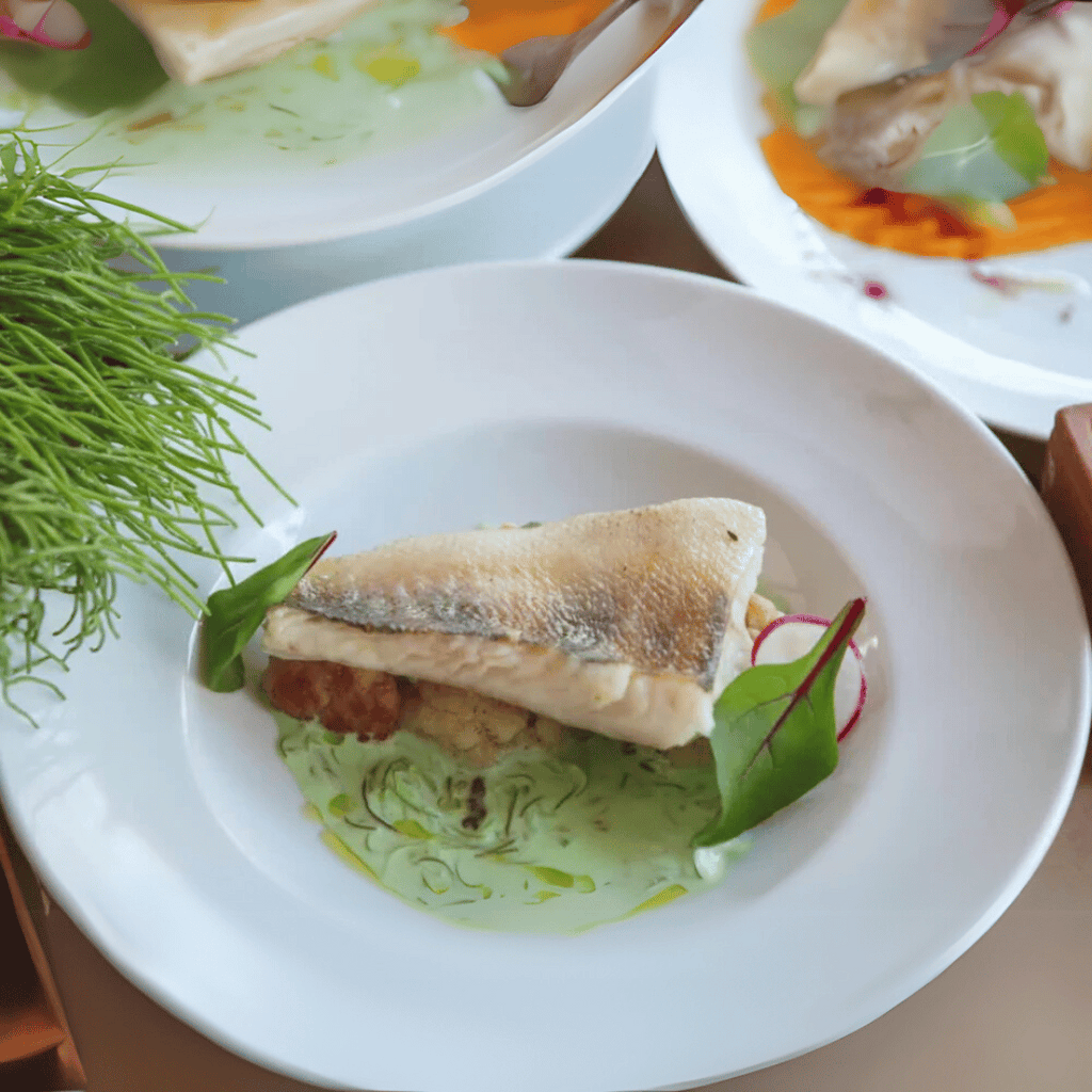 蘋果酒燉綠葉蔬菜配鱸魚柳 - Aussie Meat, Meat delivery, online butcher, BBQ Grills, Wine