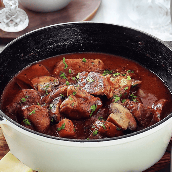 How To Prepare Pork Shoulder & Mushrooms Red Wine Stew? | Aussie Meat Meat Delivery Online Butcher BBQ Grills Wine 