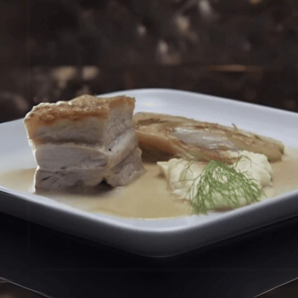 How To Prepare Pork Belly With Braised Fennel, Mashed Potato And Juniper Sauce? | Aussie Meat Meat Delivery Online Butcher BBQ Grills Wine 