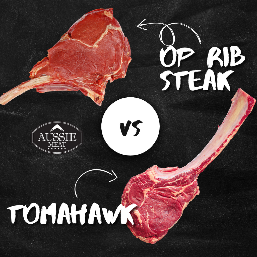 Different Steak Cuts: Ribeye VS OP Rib VS Tomahawk - Aussie Meat, Meat delivery, online butcher, BBQ Grills, Wine