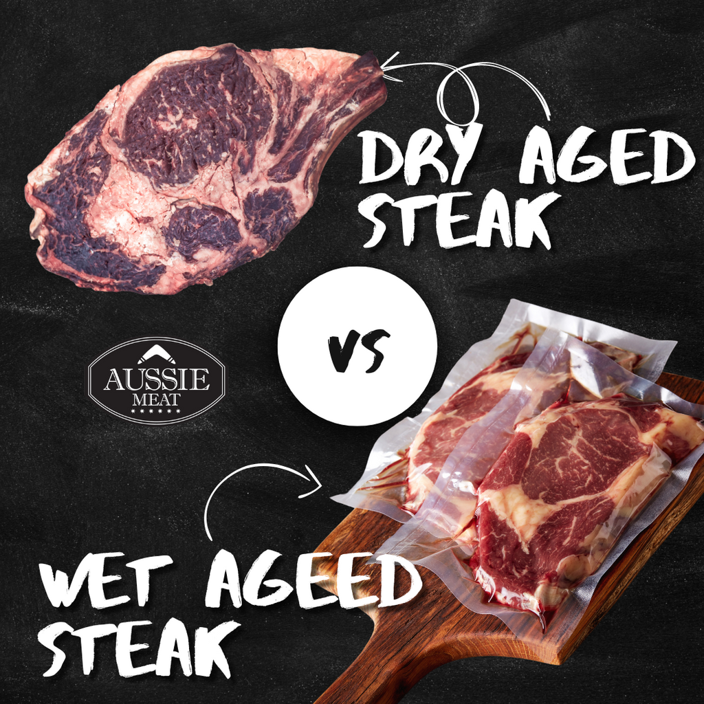 Aussie Meat | Meat Delivery | Seafood Delivery | Butcher | Wine Beer Champagne Delivery | BBQ Grills | Outdoor Furnishing | Parasol | Heater | Dry-Aging versus Wet-Aging Beef