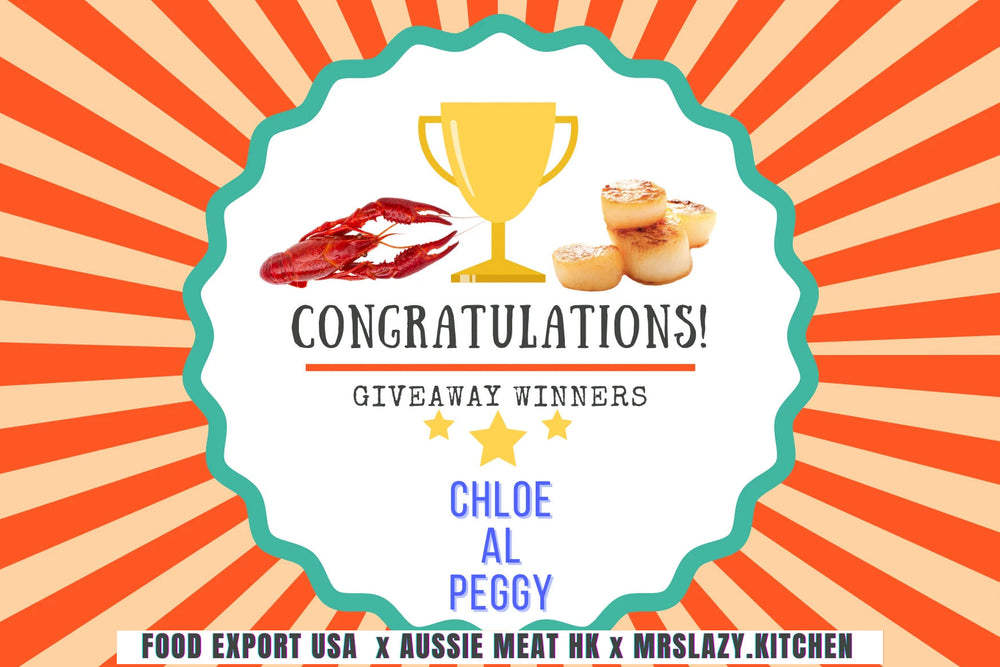 Congratulations to Giveaway Seafood Winners in October!
