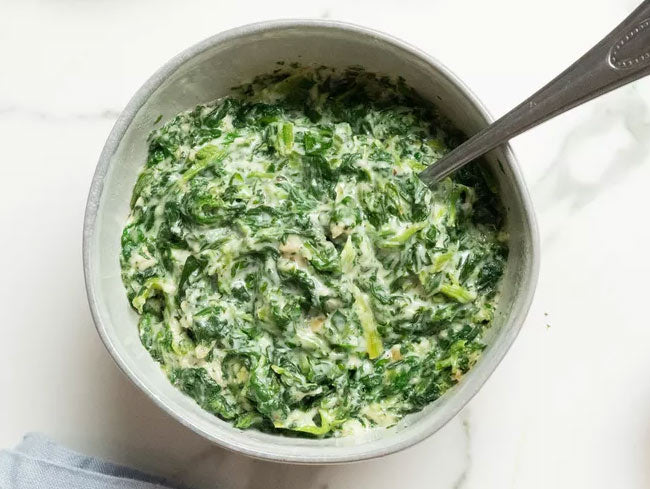 How To Prepare Creamed Spinach With Parmesan Cheese?