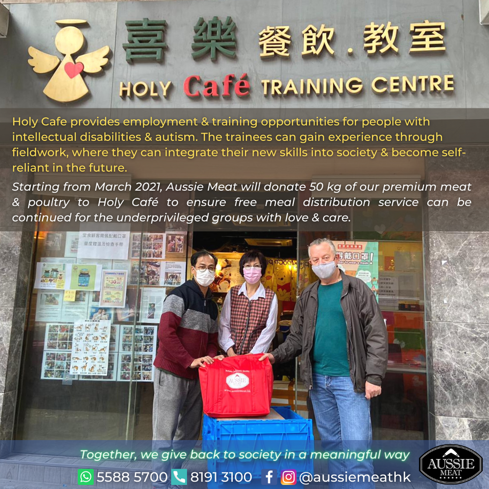 2021 March Donation -  Aussie Meat donated 60Kg To Holy Cafe