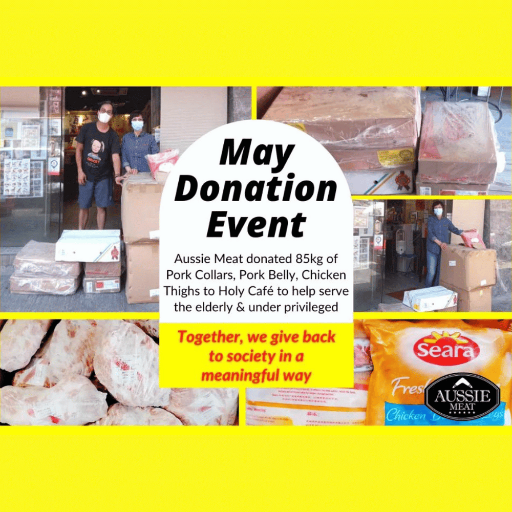 2021 MAY DONATION - AUSSIE MEAT DONATED 87KG TO HOLY CAFE