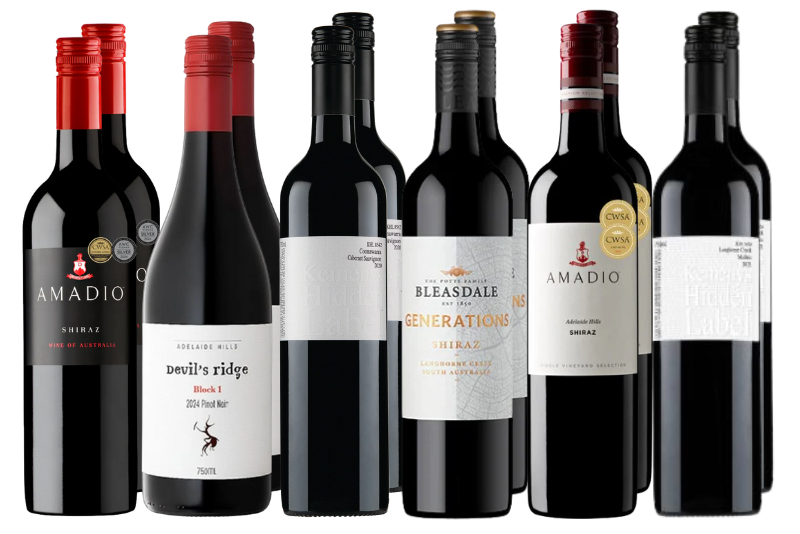 葡萄酒愛好者|極佳紅酒組合(12瓶) - Aussie Meat, Meat Delivery, Online Butcher, BBQ Grills, Wine