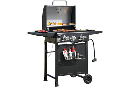 Aussie Meat BBQ Grills | BQ133 Stainless Steel (3 Burners With Side-Burner) | Delivery & Cover - Aussie Meat, Meat Delivery, Online Butcher, BBQ Grills, Wine