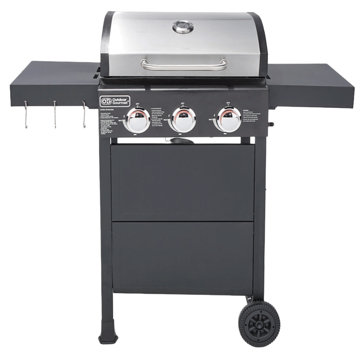 BQ133S Stainless Steel (3 Burners With Side-Burner) | Aussie Meat Meat Delivery Online Butcher BBQ Grills Wine - BQ133S Stainless Steel (3 Burners With Side-Burner) | Delivery & Cover