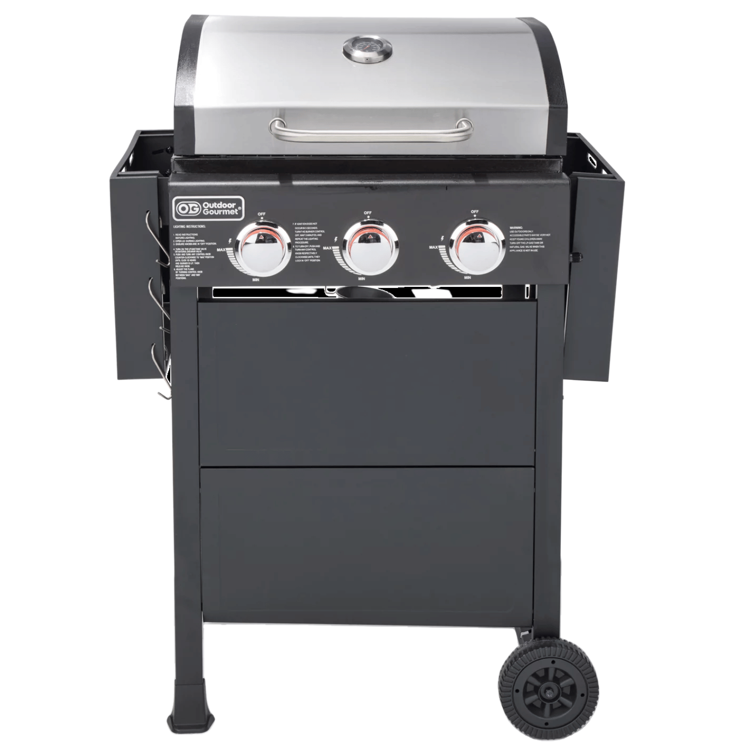 BQ133S Stainless Steel (3 Burners With Side-Burner) | Aussie Meat Meat Delivery Online Butcher BBQ Grills Wine - Aussie Meat BBQ Grills | BQ133S Stainless Steel (3 Burners With Side-Burner) | Delivery & Cover