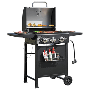 BQ133S Stainless Steel (3 Burners With Side-Burner) | Aussie Meat Meat Delivery Online Butcher BBQ Grills Wine - BQ133S Stainless Steel (3 Burners With Side-Burner) | Delivery & Cover