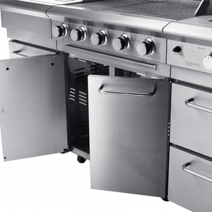 OMG Modular Outdoor Kitchen & Fridge | Aussie Meat Meat Delivery Online Butcher BBQ Grills Wine - OMG組合戶外廚房連冰箱(5爐頭加側爐)|包送貨安裝和外罩