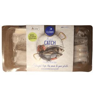 Ocean Catch Australian King George Whiting Fillets | Aussie Meat Meat Delivery Online Butcher BBQ Grills Wine - Australian King George Whiting Fillets Boneless Skin On (280g)