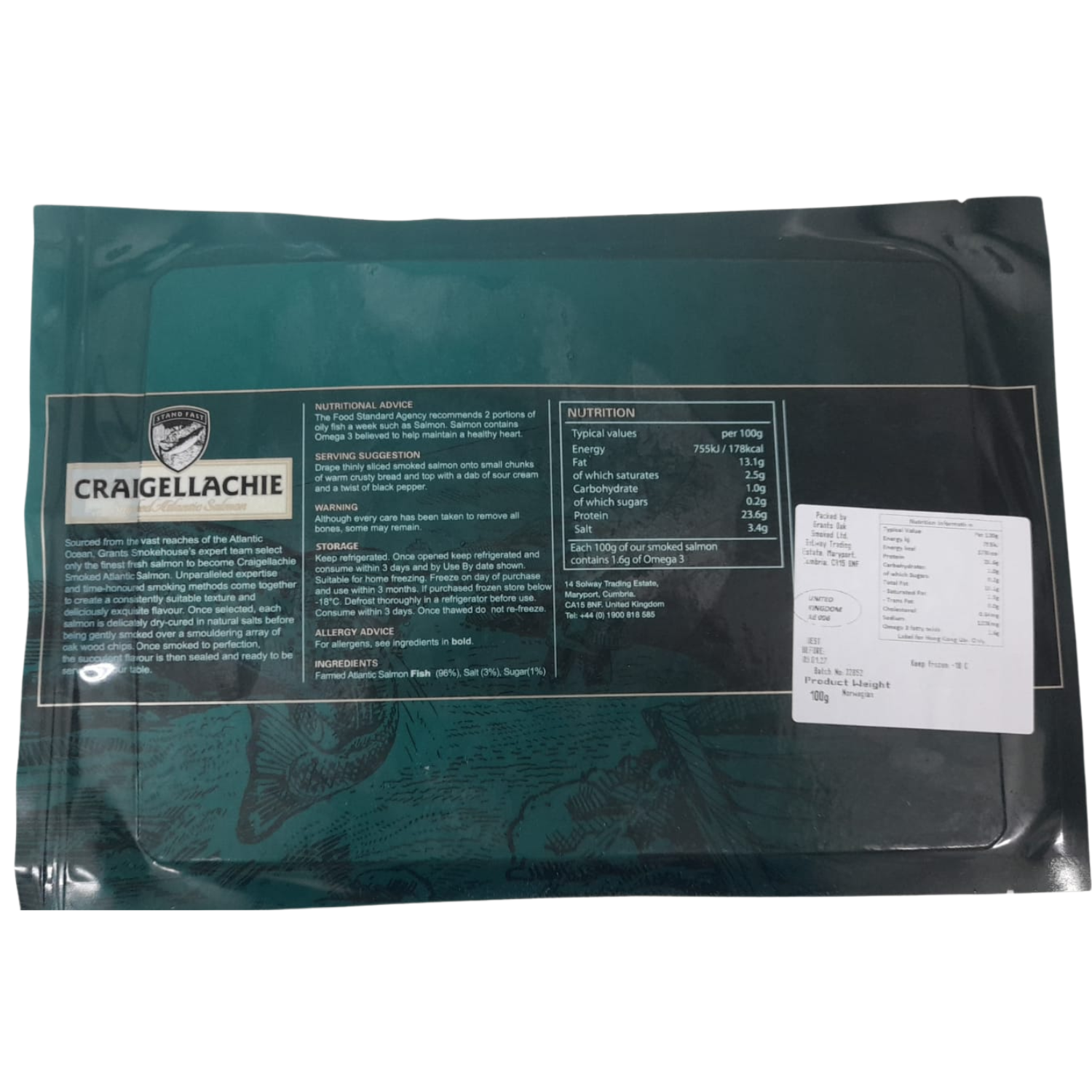 NorwegianCraigellachieSmokedAtlanticSalmon_6 | Aussie Meat Meat Delivery Online Butcher BBQ Grills Wine - Norwegian Craigellachie Smoked Atlantic Salmon (100g)