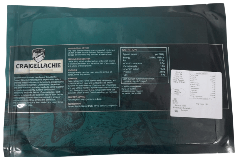 挪威Craigellachie煙燻大西洋三文魚 (100克) - Aussie Meat, Meat Delivery, Online Butcher, BBQ Grills, Wine