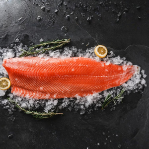 Norwegian Premium Salmon Whole Fillet (Pin-bone out, Skin-on, Scale off)