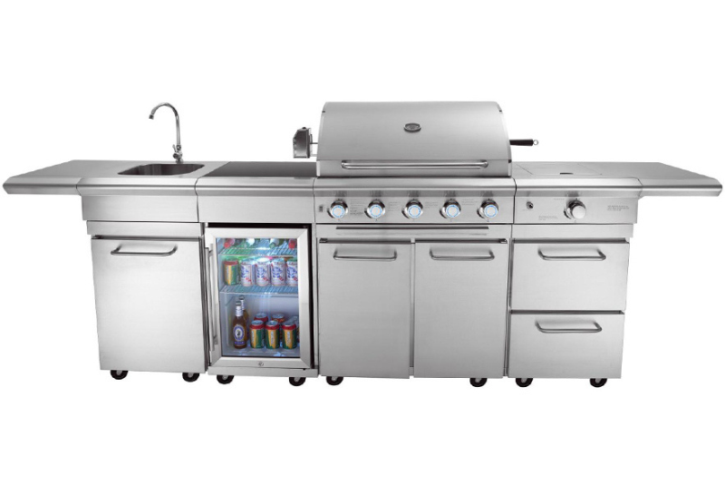 OMG組合戶外廚房(5+1爐頭配水槽)|包送貨安裝 - Aussie Meat