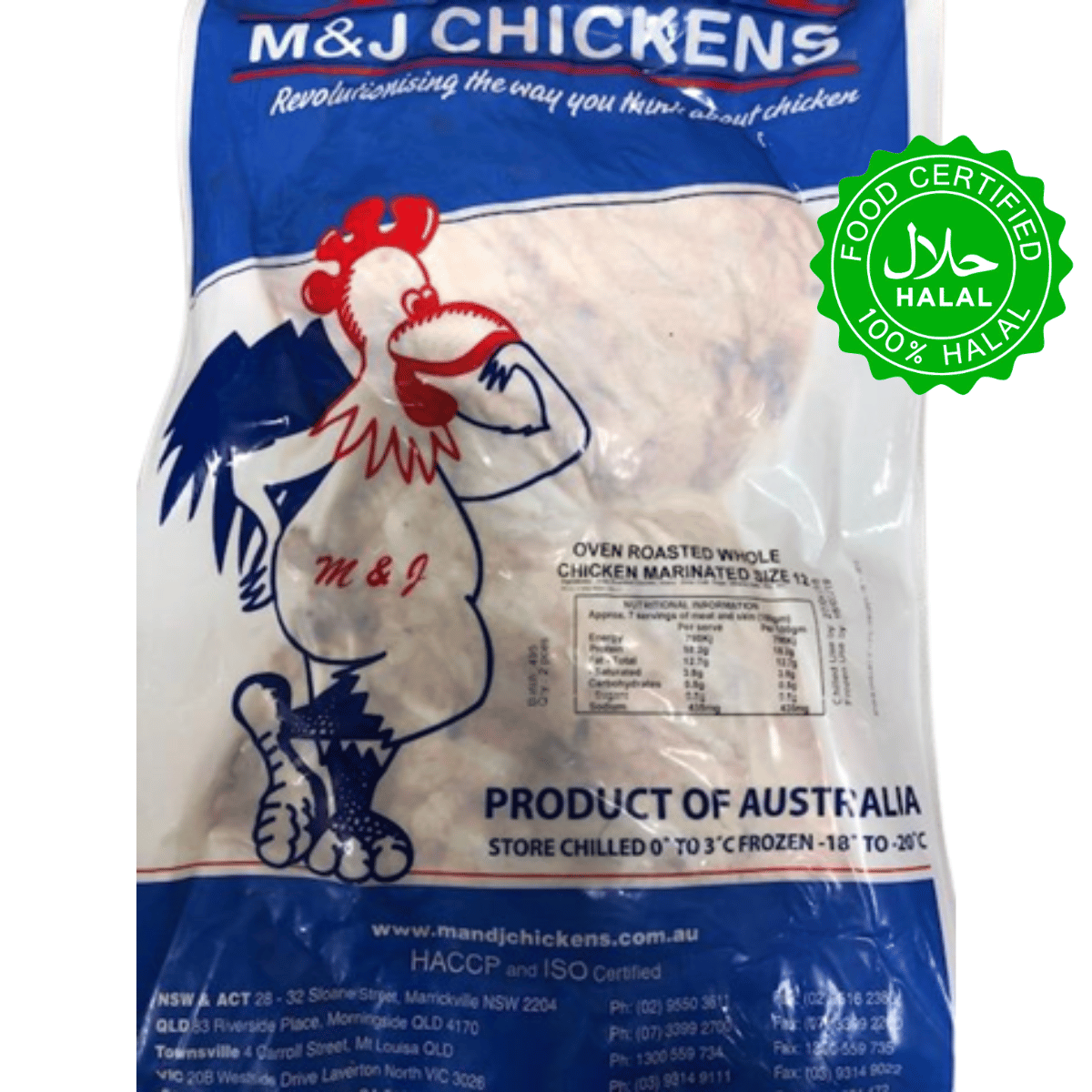 Australian Hormone Free Oven Roasted Whole Chickens | Aussie Meat Meat Delivery Online Butcher BBQ Grills Wine - Wholesale Australian Hormone Free Oven Roasted Whole Chicken (1.2kg x 2 Chickens Per Pack) | Buy 5 Get 1 Free