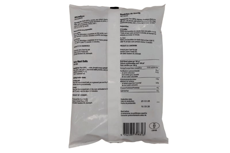 Danish Party Pork Meat Balls (Pre-fried, 340g) - Aussie Meat, Meat Delivery, Online Butcher, BBQ Grills, Wine