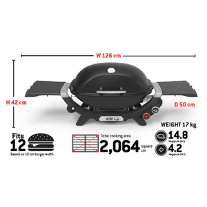 Weber Premium Q2800N+ (2 Burners Gas Grill) | Aussie Meat Meat Delivery Online Butcher BBQ Grills Wine - Weber Premium Q2800N+ (2 爐頭燃氣燒烤爐)連送貨