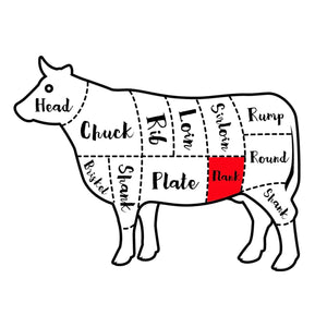 Australian Premium Black Angus Bavette Primal Cut (MS 2+, 2 Pieces Per Pack)