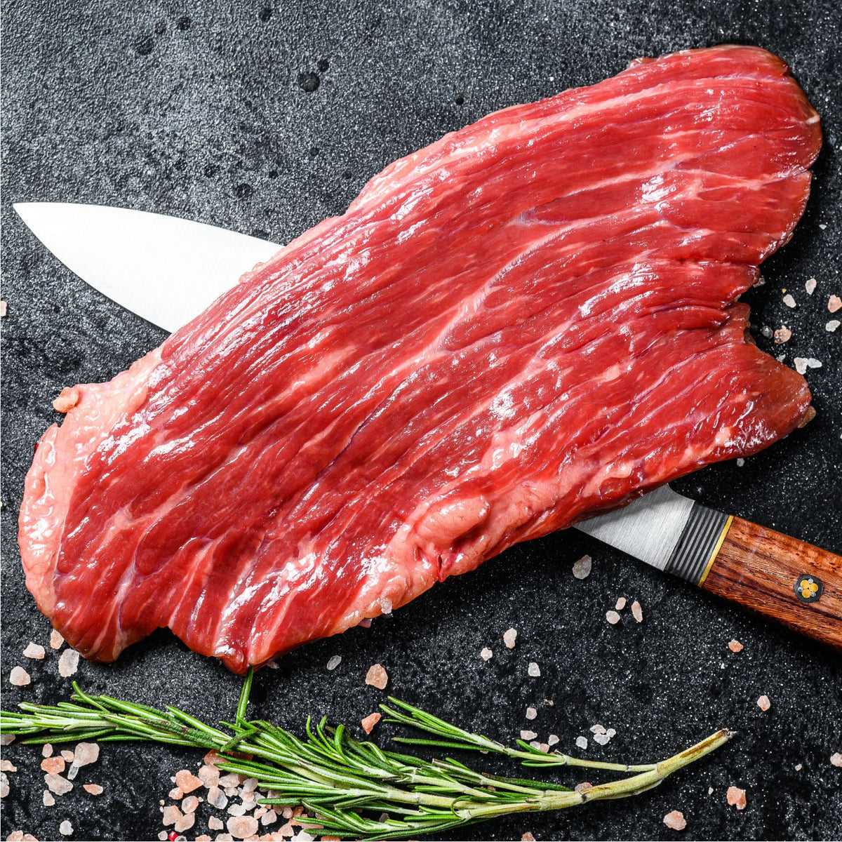 Australian Premium Black Angus Bavette Steak (aka Flank, MS 2+, 400g) - Aussie Meat